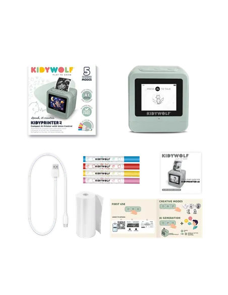 KIDYPRINTER AI Mini imprimante AI - Kidywolf