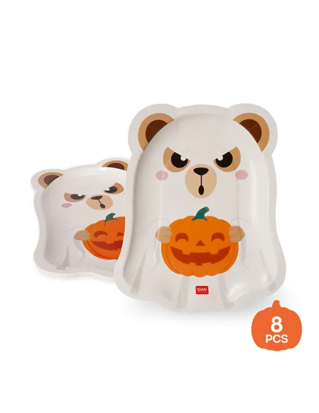 Set de 8 Assiettes en Carton - Boo Appétit! halloween - Legami