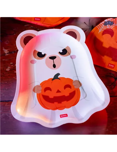 Set de 8 Assiettes en Carton - Boo Appétit! halloween - Legami