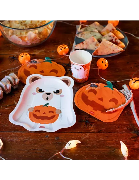 Set de 8 Assiettes en Carton - Boo Appétit! halloween - Legami