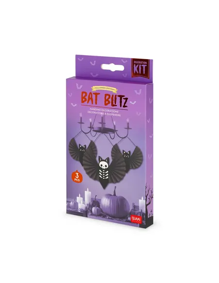 Set de 3 Décorations en Papier à Suspendre - Bat Blitz halloween - Legami