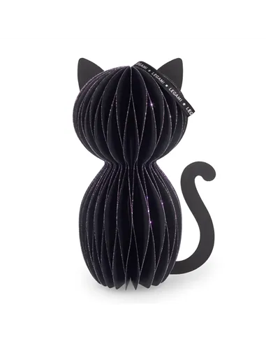 Décoration d'Halloween en Nid d'Abeille - Meeoow chat noir halloween - Legami