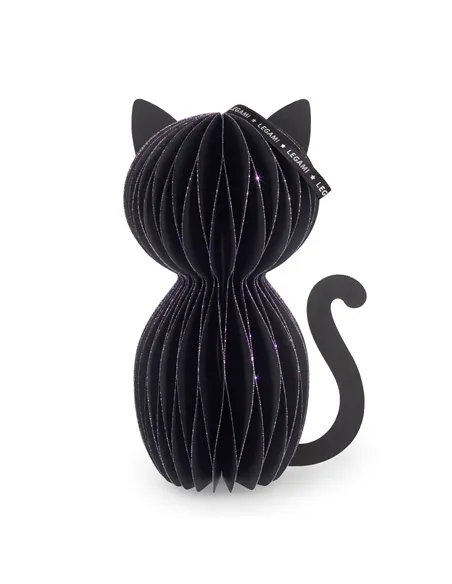 Décoration d'Halloween en Nid d'Abeille - Meeoow chat noir halloween - Legami