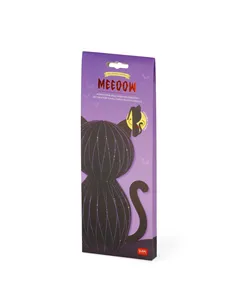 Décoration d'Halloween en Nid d'Abeille - Meeoow chat noir halloween - Legami