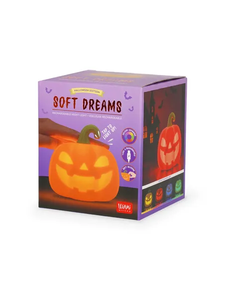 Lumière LED Rechargeable en Silicone - Soft Dreams citrouille halloween - legami