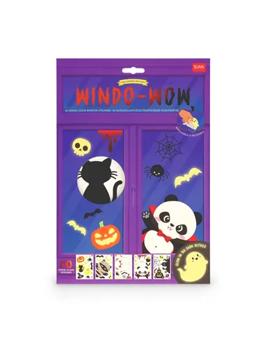 Set de 40 Autocollants Électrostatiques pour Fenêtre - Windo-Wow halloween - legami