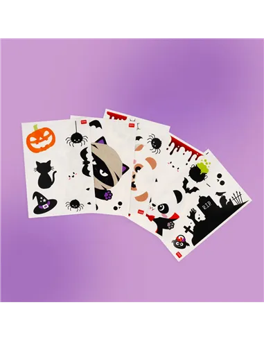 Set de 40 Autocollants Électrostatiques pour Fenêtre - Windo-Wow halloween - legami