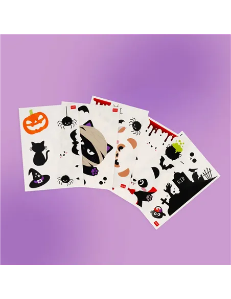 Set de 40 Autocollants Électrostatiques pour Fenêtre - Windo-Wow halloween - legami