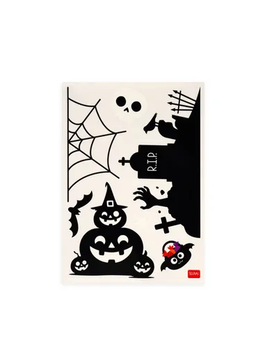 Set de 40 Autocollants Électrostatiques pour Fenêtre - Windo-Wow halloween - legami