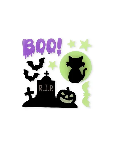 Set d'Autocollants en Gel pour Fenêtre - Windo-Glow halloween - Legami