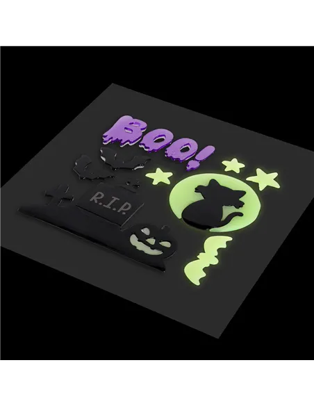 Set d'Autocollants en Gel pour Fenêtre - Windo-Glow halloween - Legami