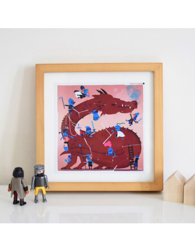 Poster en stickers : animaux sauvages