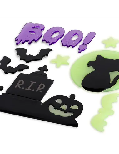 Set d'Autocollants en Gel pour Fenêtre - Windo-Glow halloween - Legami