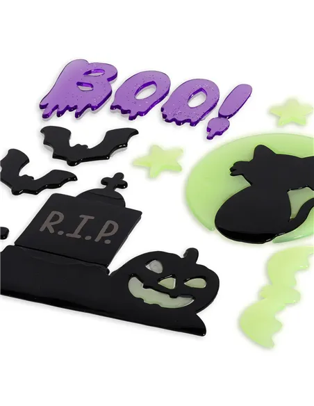 Set d'Autocollants en Gel pour Fenêtre - Windo-Glow halloween - Legami