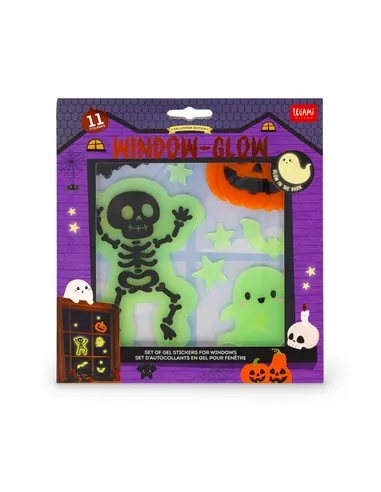 Set d'Autocollants en Gel pour Fenêtre - Windo-Glow halloween - Legami