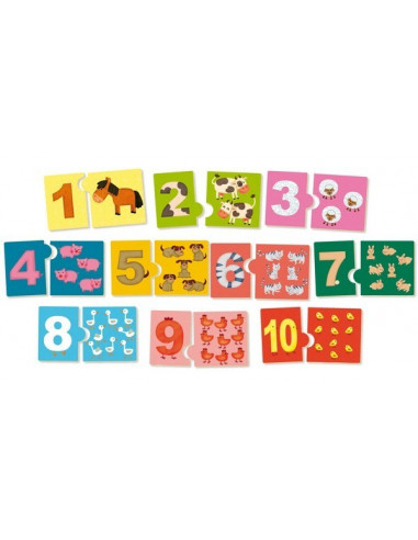 J'apprends les chiffres, jeu de numération