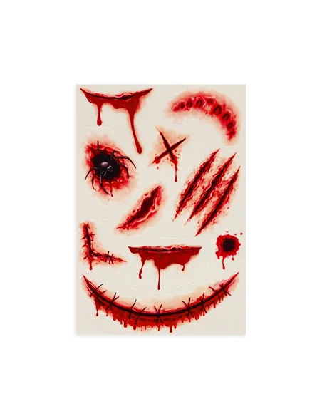 Tatouages Éphémères Visage et Corps halloween - Legami