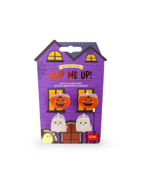 Set de 4 Mini Barrettes à Cheveux d'Halloween - Clip Me Up! halloween - Legami