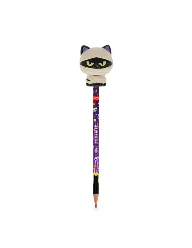 Crayon avec Anti-stress Halloween Mummy Cat « Nine Lives Later » - Squeezies halloween - Legami