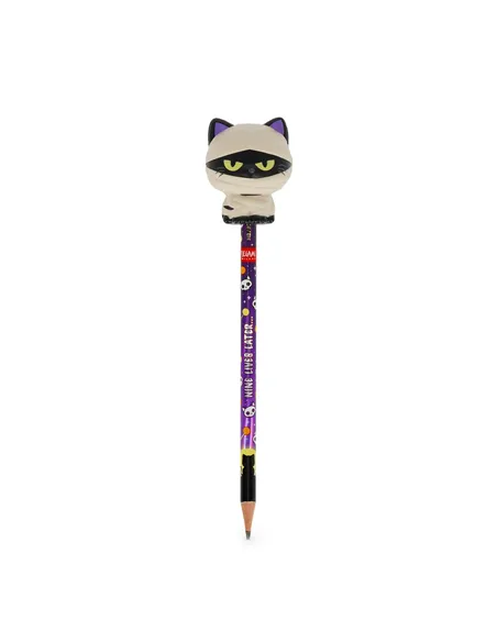 Crayon avec Anti-stress Halloween Mummy Cat « Nine Lives Later » - Squeezies halloween - Legami