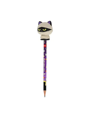 Crayon avec Anti-stress Halloween Mummy Cat « Nine Lives Later » - Squeezies halloween - Legami