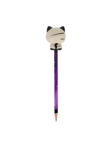 Crayon avec Anti-stress Halloween Mummy Cat « Nine Lives Later » - Squeezies halloween - Legami