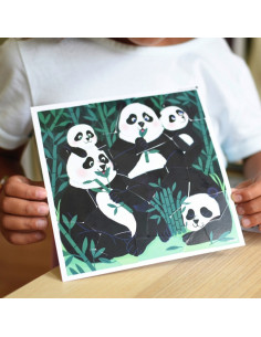 Poster en stickers : animaux sauvages 2
