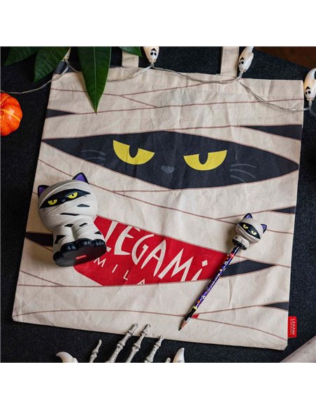 Crayon avec Anti-stress Halloween Mummy Cat « Nine Lives Later » - Squeezies halloween - Legami
