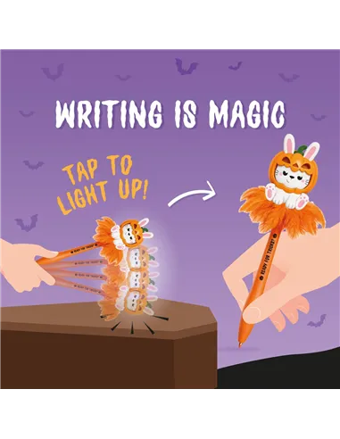 Stylo à Bille Lumineux - Pumpkin Bunny - Writing is Magic halloween - Legami