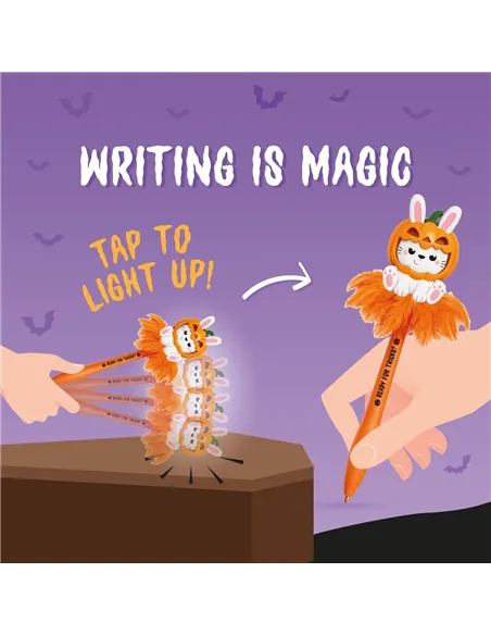 Stylo à Bille Lumineux - Pumpkin Bunny - Writing is Magic halloween - Legami