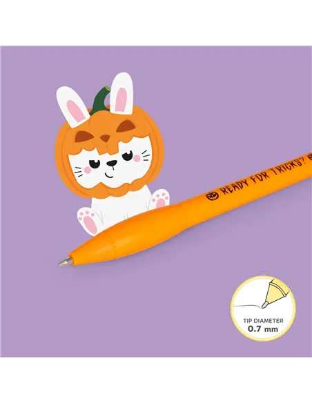 Stylo à Bille Lumineux - Pumpkin Bunny - Writing is Magic halloween - Legami