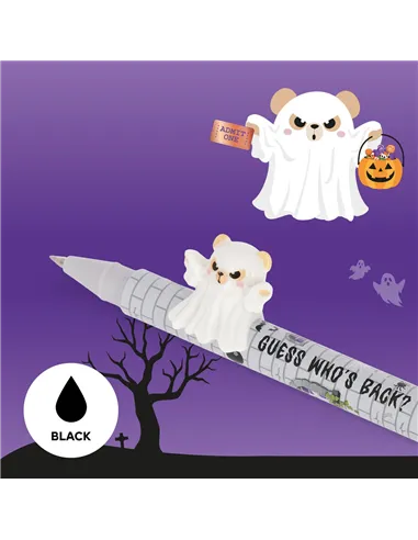 Set de 2 Stylos Gel avec Animal Décoratif - Lovely Friends - Spooky Party halloween 2026 - Legami
