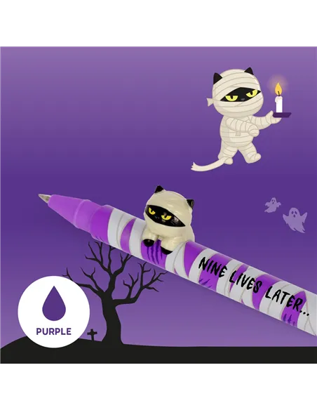 Set de 2 Stylos Gel avec Animal Décoratif - Lovely Friends - Spooky Party halloween 2026 - Legami