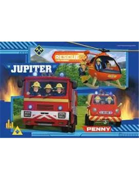 Puzzles 2x24 pièces Sam le pompier