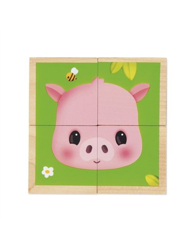 FERME - BARQUETTE 4 CUBES - Janod