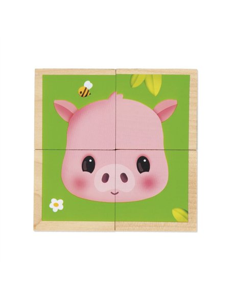 FERME - BARQUETTE 4 CUBES - Janod