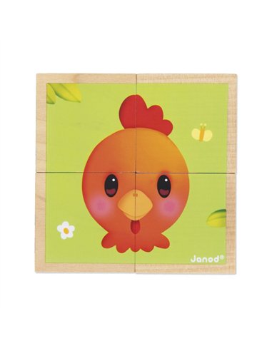 FERME - BARQUETTE 4 CUBES - Janod