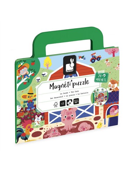 MAGNETI'PUZZLES – FERME 24 PCS - Janod