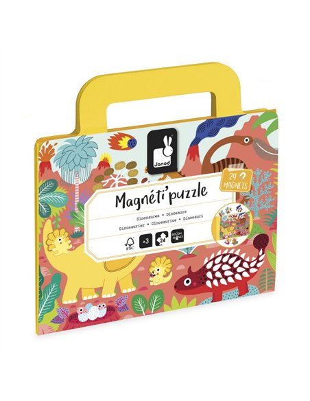 MAGNETI'PUZZLES – DINO 24 PCS - Janod