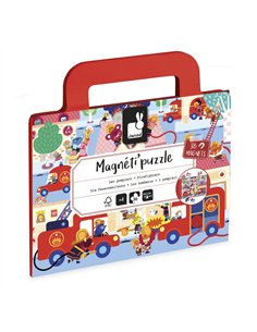 MAGNETI'PUZZLES - POMPIERS 36 PCS - Janod