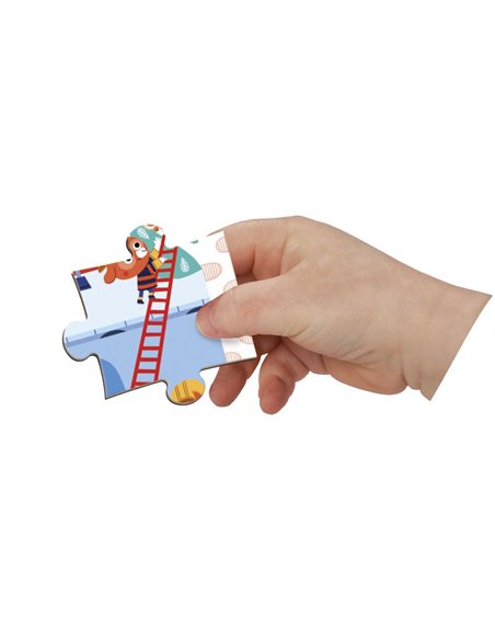 MAGNETI'PUZZLES - POMPIERS 36 PCS - Janod