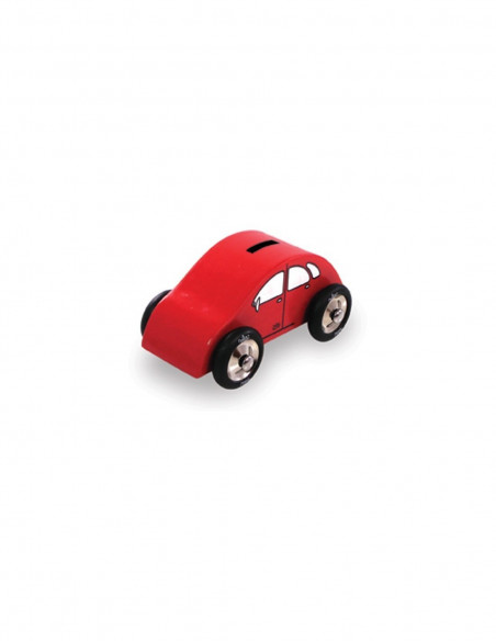 Tirelire voiture rouge