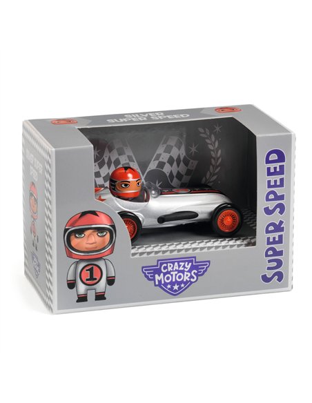 CRAZY MOTORS - VOITURE - Silver Super Speed - Djeco