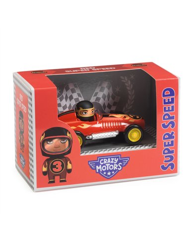 CRAZY MOTORS - VOITURE - Red Super Speed - Djeco