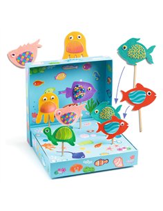 COLLAGES - Collages - Joyeux aquarium - djeco 2