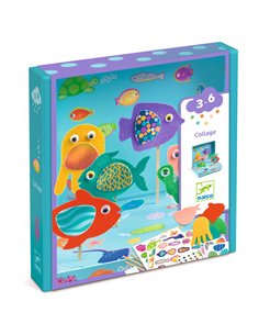 COLLAGES - Collages - Joyeux aquarium - djeco