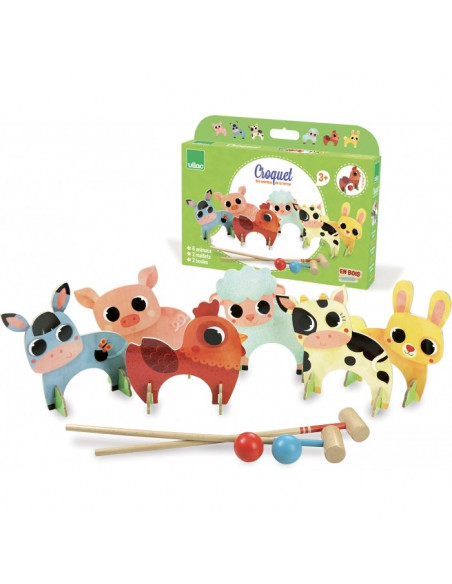 Croquet des animaux de la ferme
