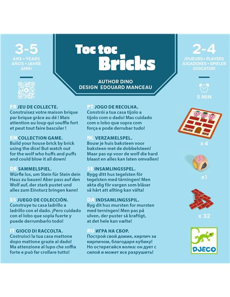 Jeu de dés - Toc Toc Bricks - Djeco