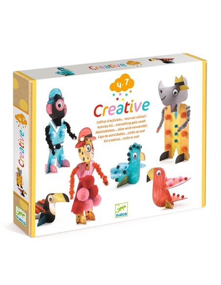 COFFRETS MULTI ACTIVITES - Creative - Coffret d'activités… tout est utilisé ! - Les Chics de la savane - Djeco