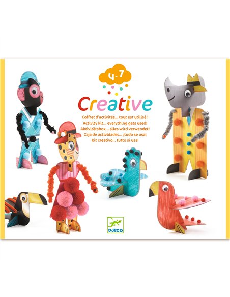 COFFRETS MULTI ACTIVITES - Creative - Coffret d'activités… tout est utilisé ! - Les Chics de la savane - Djeco